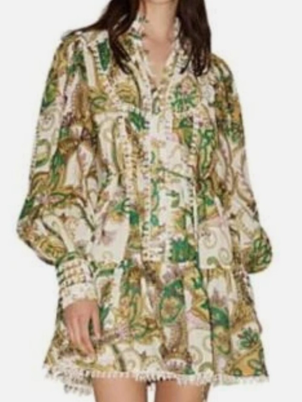 ALEMAIS octavia  Paisley losg sleeve.